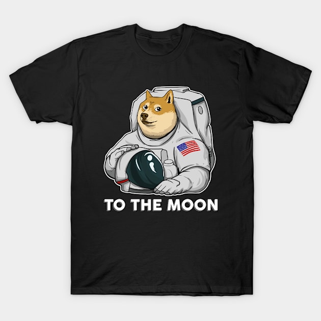 Dogecoin to the moon T-Shirt by zooma